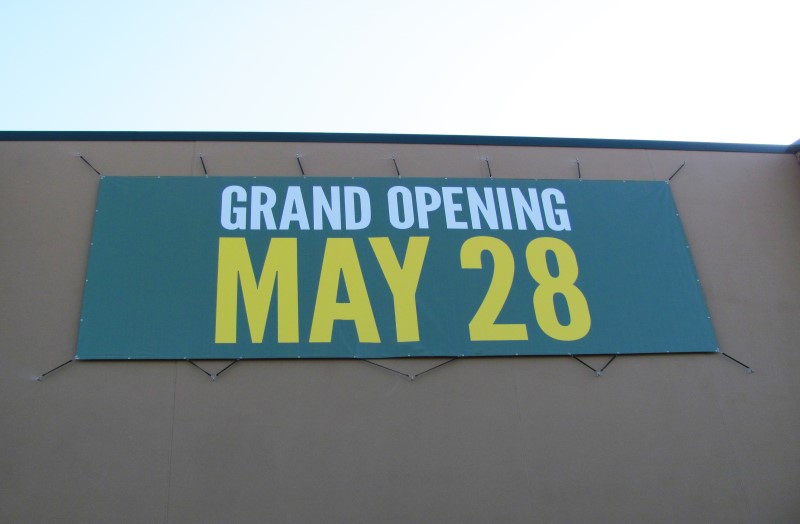 Cabelas grand opening banners